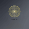 CIFbuy Circular Spiral Geometric Wall Art Luxe Modern 3D Wall Decor for Living Room Minimalist Accent