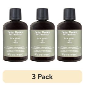 (3 pack)Universal Fragrance Oil, Sea Moss Sage Scented, 5 fl oz, for use with Fragrance Oil Diffusers, Fragrance Warmers, Potpourri