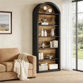Bookshelf, Wooden Arched Bookshelf, Display Stand, Display Cabinet