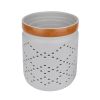 Quilted Grey Ceramic Electric Plug-In Wax Melt Warmer, Scent Warmer