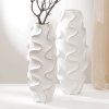 Handcrafted Wooden Decorative Flower Vase Ã¢â‚¬â€œ Sustainable & Stylish Accent Piece-5.5X5.5X15.5"