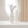 Handcrafted Wooden Decorative Flower Vase Ã¢â‚¬â€œ Sustainable & Stylish Accent Piece-5.5X5.5X15.5"