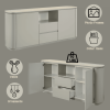 Ingram Ceramic Top & Light Gray Finish Server