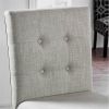Set of 2pc Counter Height Dining Chairs Antique White Solid wood Dining Room Furniture Tufted Back Padded Upholstered Seat.