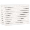 Laundry Basket White 34.8"x17.3"x26" Solid Wood Pine