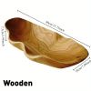 1pc Elegant Solid Wood Tray | Perfect for Fruits, Snacks, and Keys | Ideal for Kitchen and Dining Room Decoration