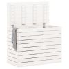 Laundry Basket White 34.8"x17.3"x26" Solid Wood Pine