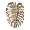 24.8x17.3x2" Gold Monstera Leaf Wall DÃƒÂ©cor