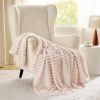 GentleSoft Pink Throw Blanket for Couch - Cozy Soft Blankets for Women, Cute Small Fleece Throws for Girls