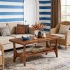 Coffee table, rectangular tea table, central table, sofa table with storage space