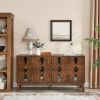 60.5" Mid Century Modern Sideboard Buffet Cabinet with Storage, TV Media Console Table