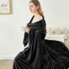 Fleece Blanket Black Throw Blankets for Couch  Bed