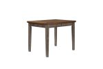 Counter Height Two Tone 4 Drawer Dining Table