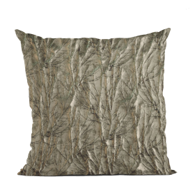 Plutus Gunmetal Yarns Shiny Fabric With Twig Pattern Luxury Throw Pillow (Color: Gunmetal, size: Double sided  22" x 22")