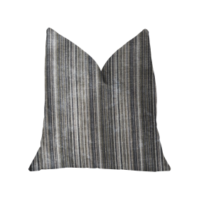 Plutus New Hampton Ivory and Blue Luxury Throw Pillow (Color: Ivory, Blue, size: Double sided  18" x 18")