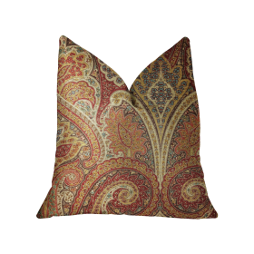 Plutus Monarch Serenade Multicolor Luxury Throw Pillow (Color: Multicolor, size: Double sided  16" x 16")