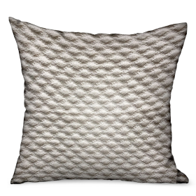 Plutus Monroe Bisque Brown Dobby Luxury Outdoor/Indoor Throw Pillow (Color: Brown, size: Double sided  24" x 24")