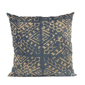 Plutus Blue Diamonds Luxury Throw Pillow (Color: Blue, size: Double sided  12" x 20")