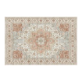 1PC Bohemian Vintage Watercolor Doormat - Non-Slip Soft Rug, Stain-Resistant Washable Mat for Entryway, Kitchen, Living Room, Laundry & Bathroom (colour: KSX-2-3-8, size: 2*3ft/61*91cm)