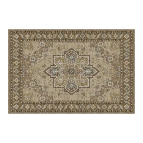 1PC Bohemian Vintage Watercolor Doormat - Non-Slip Soft Rug, Stain-Resistant Washable Mat for Entryway, Kitchen, Living Room, Laundry & Bathroom (colour: KSX-8-10-10, size: 8*10ft/244*305cm)