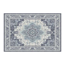 1PC Bohemian Vintage Watercolor Doormat - Non-Slip Soft Rug, Stain-Resistant Washable Mat for Entryway, Kitchen, Living Room, Laundry & Bathroom (colour: KSX-2-3-1, size: 2*3ft/61*91cm)