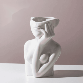 Human Body Shape Ceramic Vase (Style: B)